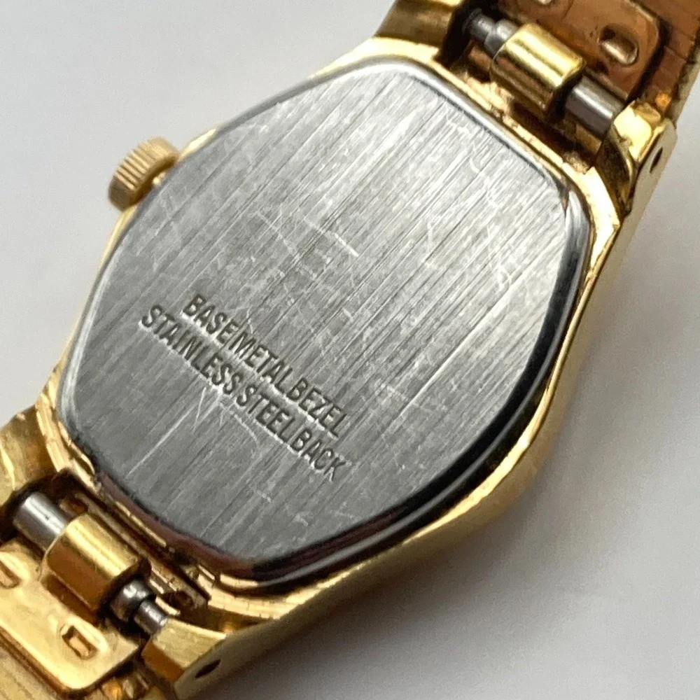 Vtg Dufonte Lucien Piccard Women's Watch 17mm Gold Tone Adjustable New Battery